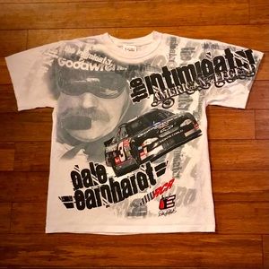 Dale Earnhardt Sr Vintage All Over Print Tee Sz M